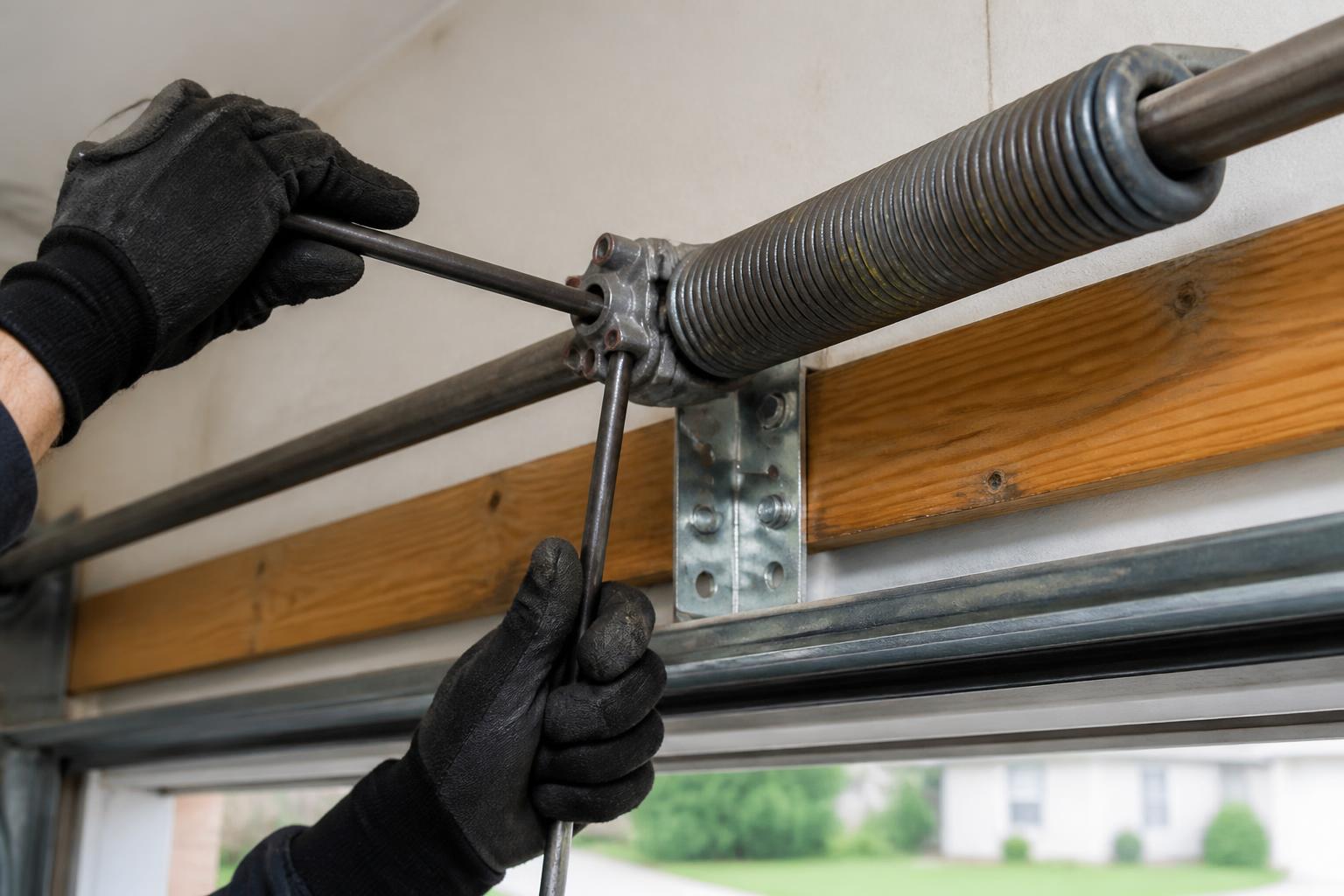 Spring Repair & Replacement — performed by Whiskey Road Garage Door Repair in Aiken, SC